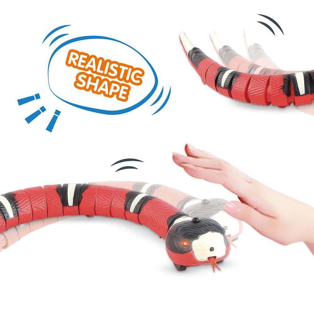 Cat Toys; Funny Snake Smart Sensing Electric Interactive Toys for Cats