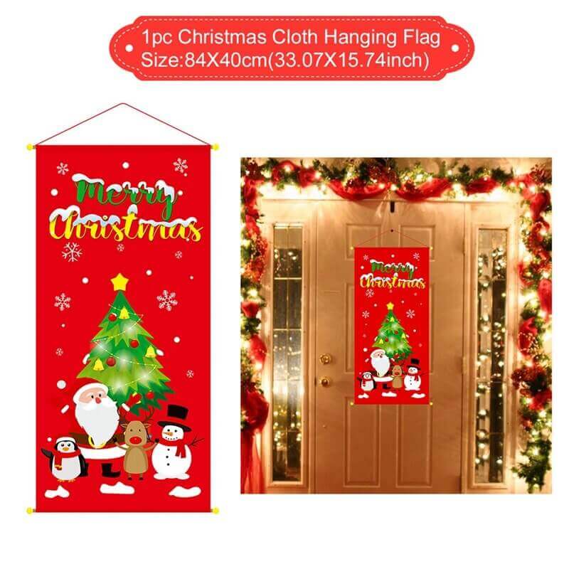 Christmas hanging banner 110×40 cm.