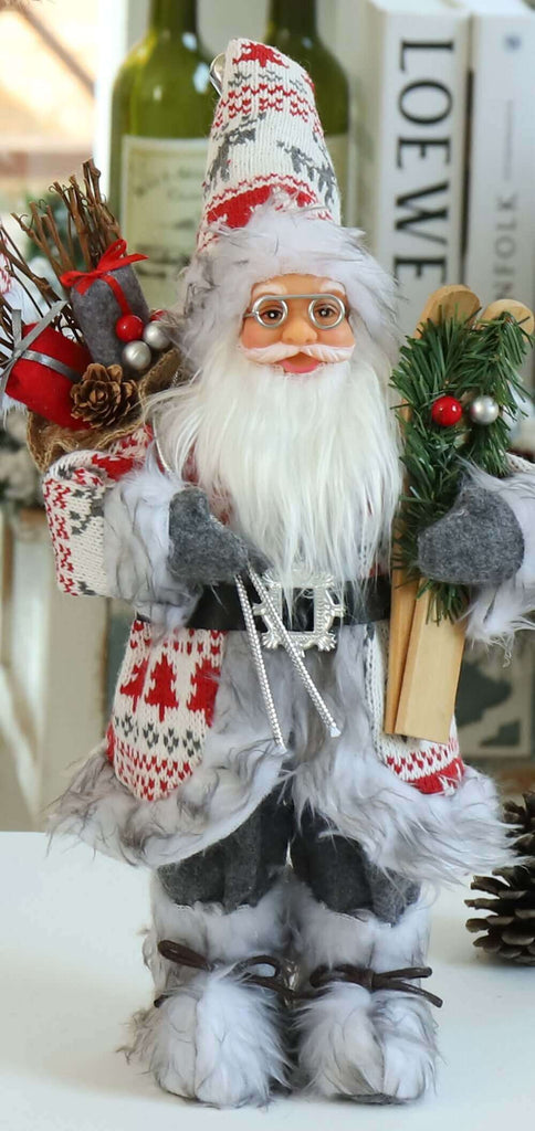 Santa Claus in grey. Size 30, 45 & 60 cm