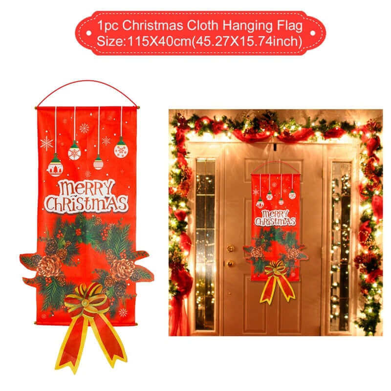 Christmas hanging banner 110×40 cm.