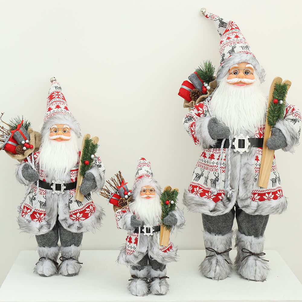 Santa Claus in grey. Size 30, 45 & 60 cm